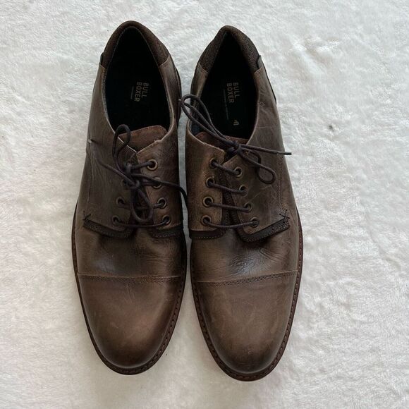 Bullboxer Brown Lace Up Mens Dress Derby Shoes 44 - Picture 2 of 8